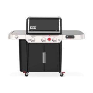 Barbacoa Genesis EPX-335 GBS Weber gas instalada en terraza de lujo