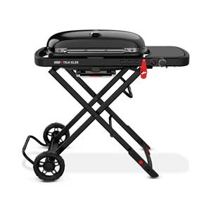 Barbacoa portátil Weber Traveler Stealth Edition en color negro