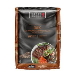 Pellets De Madera Naturales – Roble, 8Kg Weber - imagen principal